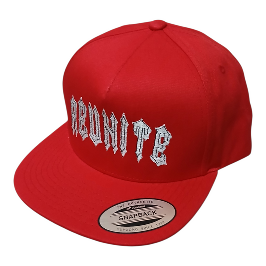 Reunite   Flat Bill Snapback Cap (Embroidery)