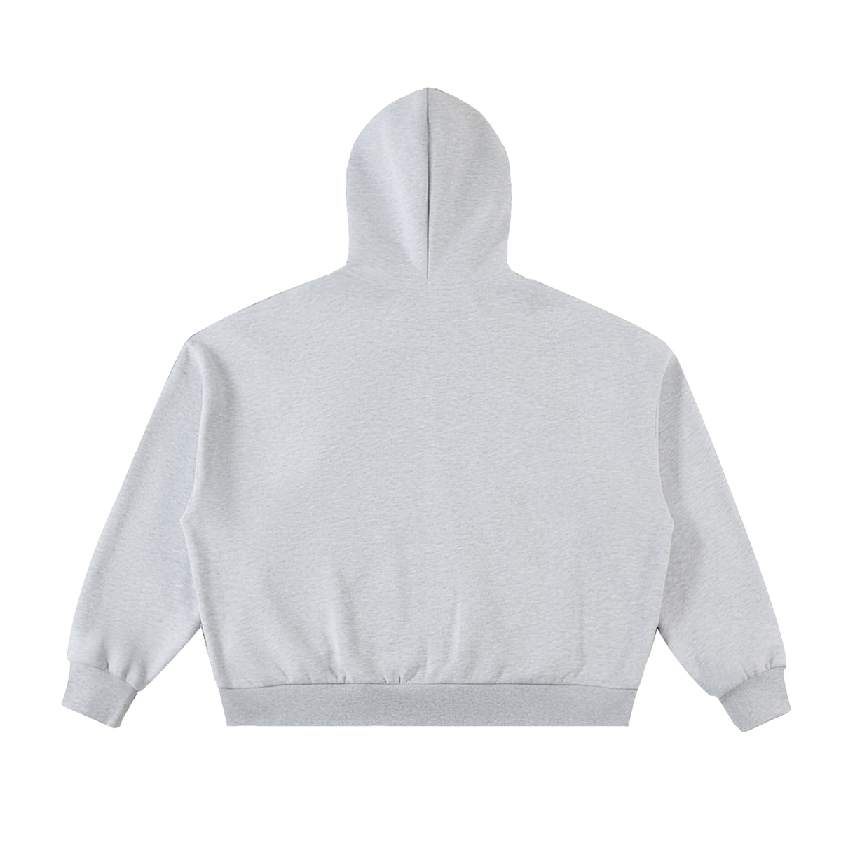 Reunite One Love Crowned R Chest Design  Fleeced Full-Zip Boxy Hoodie