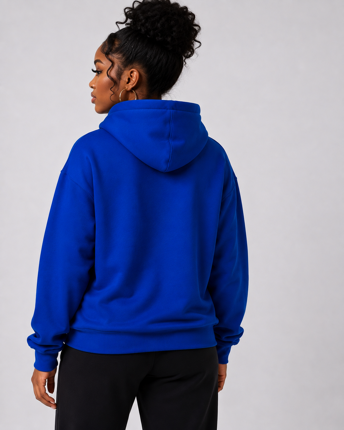 Reunite One Love Crowned Diamond R with Reunite Sleeve   print  Oversize Fleeced Hoodie