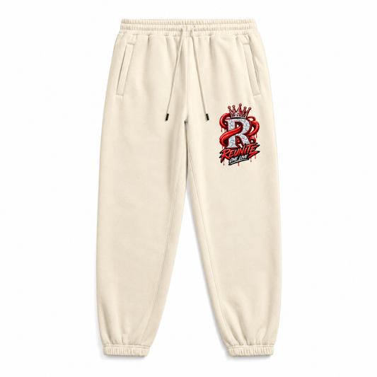 Reunite One Love Crowned Diamond R Jogger Design    Unisex Heavyweight Fleece Joggers