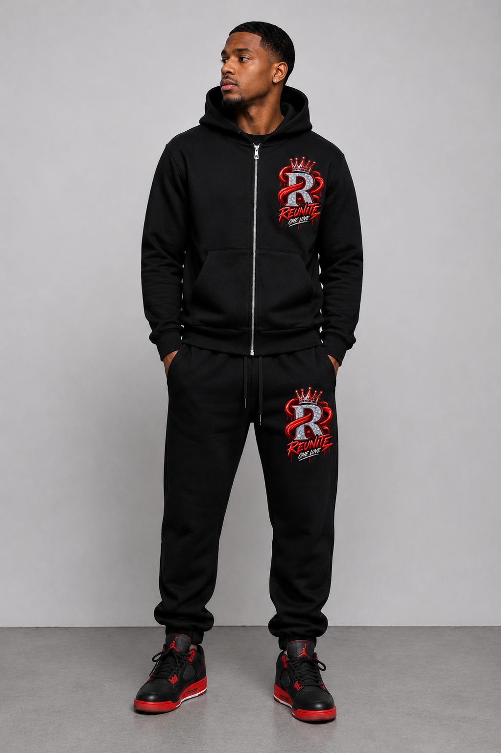 Reunite One Love Crowned Diamond R Jogger Design   Essential Sweatpants