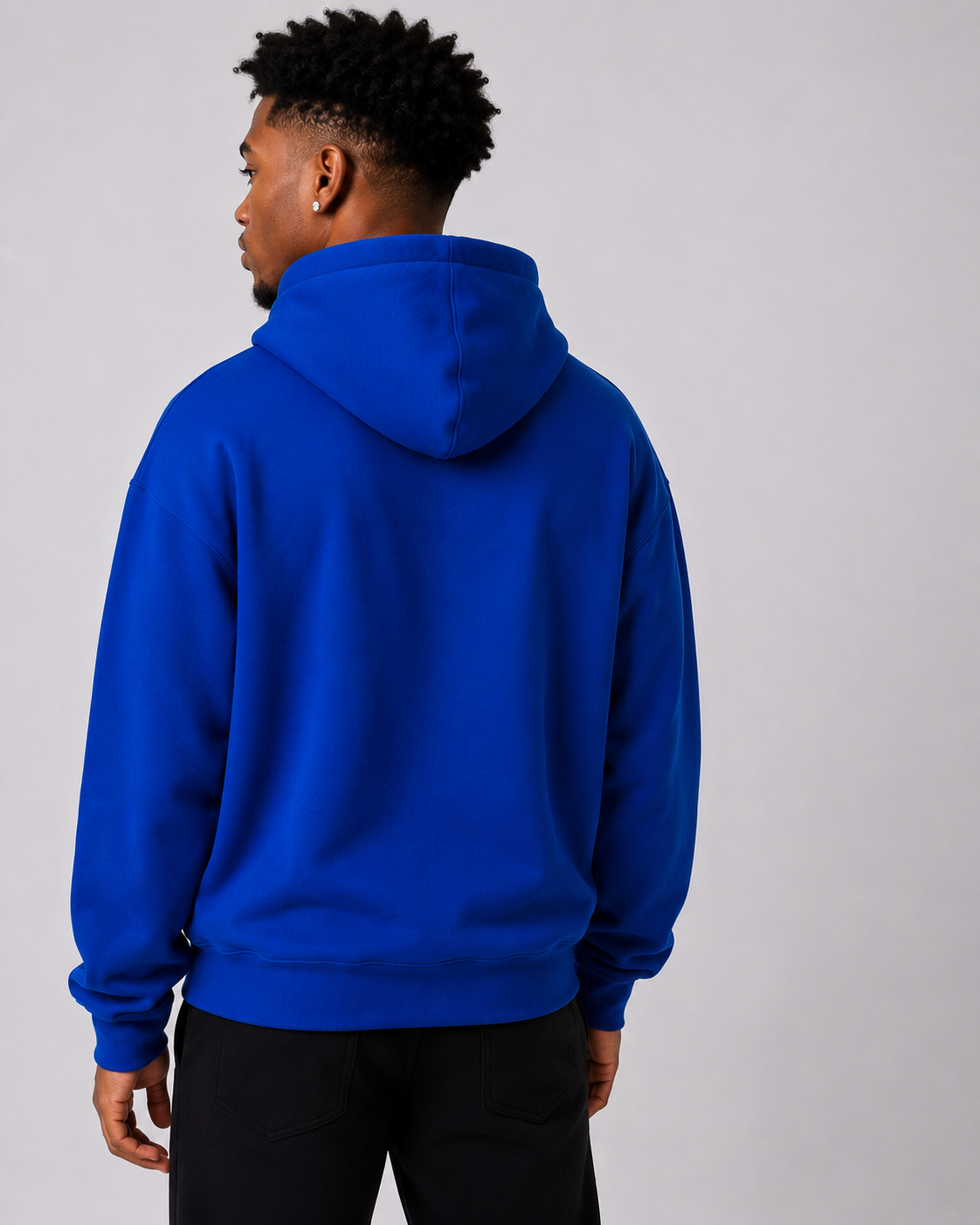 Reunite One Love Crowned Diamond R with Reunite Sleeve   print  Oversize Fleeced Hoodie